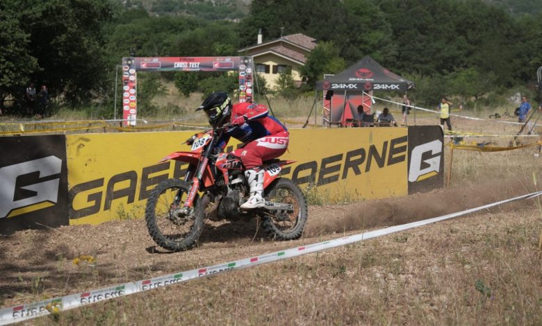 Pierpaolo Mosca si aggiudica l’Assoluta di gara nella quarta manche dell’Italiano Minienduro