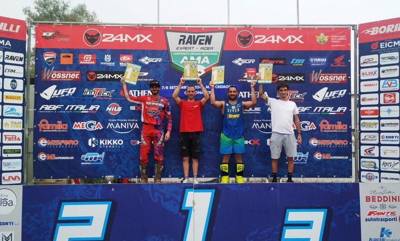 I campioni italiani Ama Motocross sono Di Biase, Mencaroni, Faso e Agosti