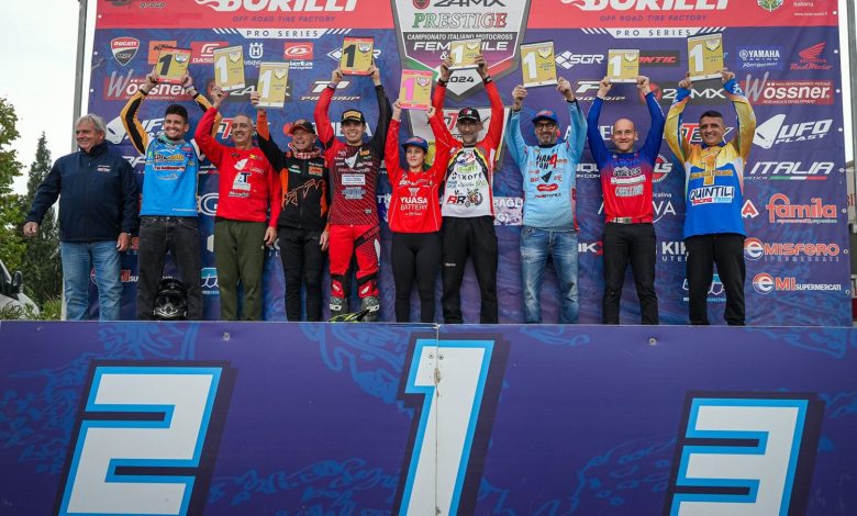 Il maltempo ferma l’ultima prova delI’Italiano Motocross Prestige 125 e Femminile. Assegnati i titoli